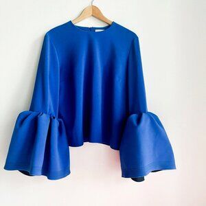 Chic Blue Blouse with Stylish Design